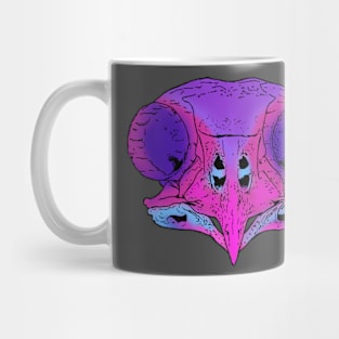 Owl Skull Diaphonized Specimen Mug